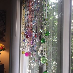 Crystal beaded hangers or sun-catchers